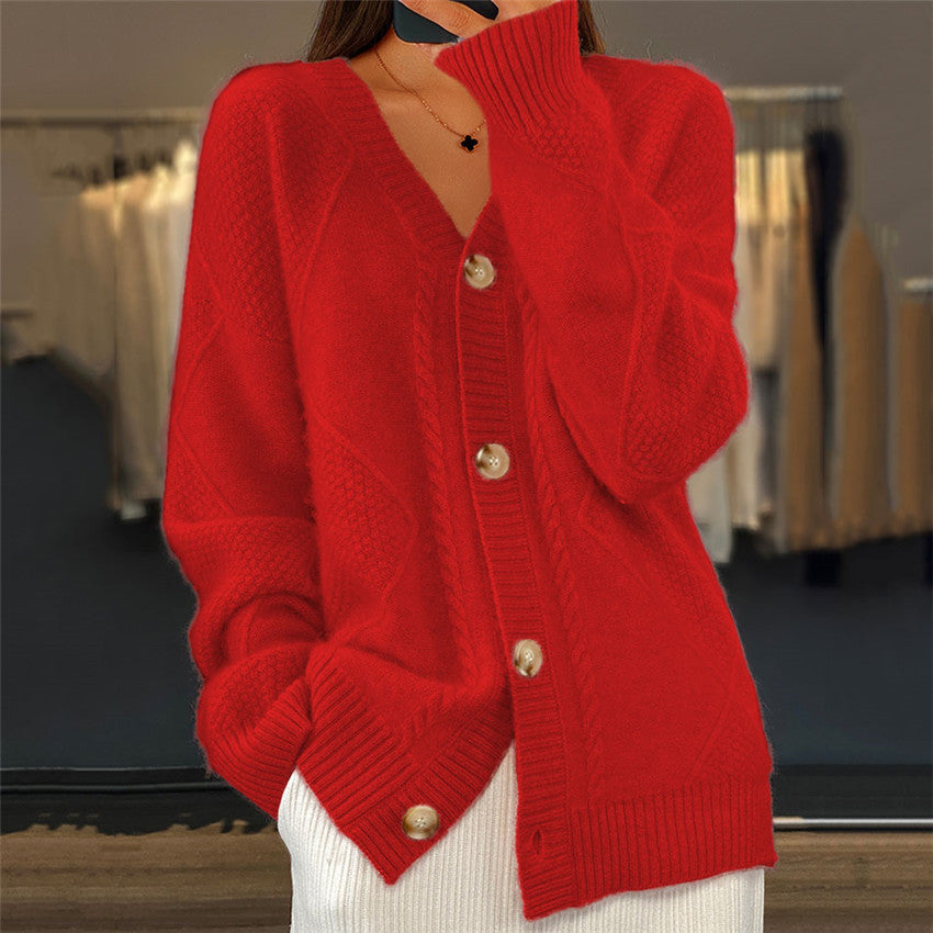 V-neck New Cashmere Cardigan