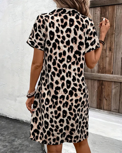 Mandy | Midi Leopard Dress
