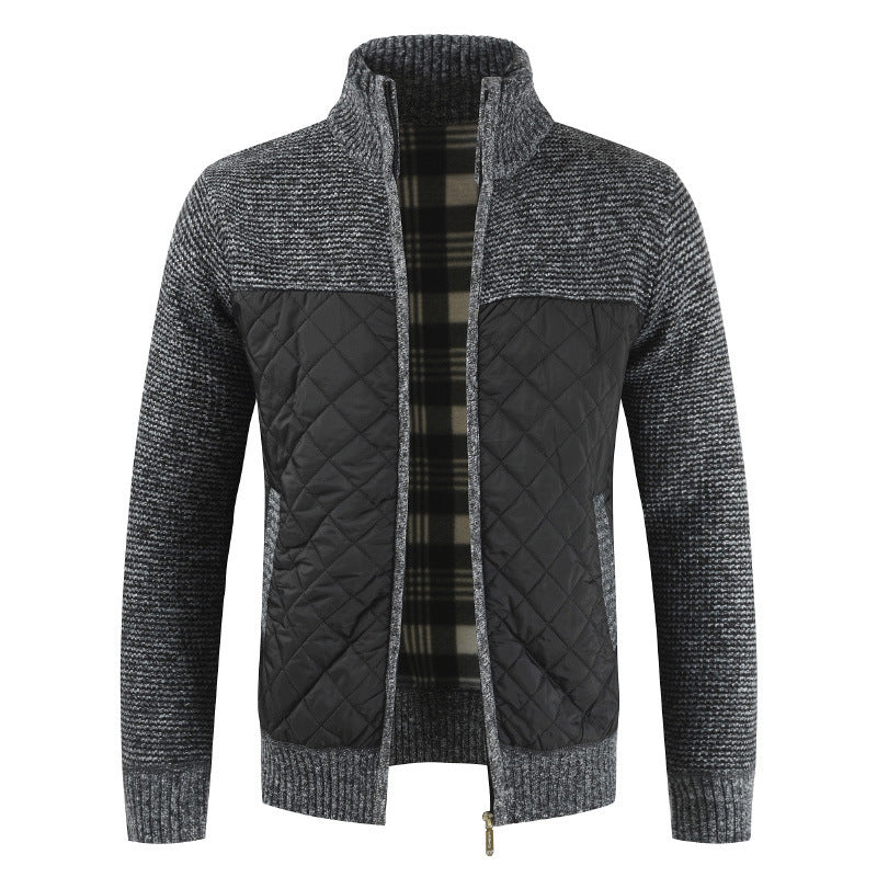 Renric | Slim-Fit Strickjacke mit Stehkragen