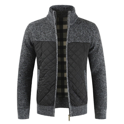 Renric | Slim-Fit Strickjacke mit Stehkragen