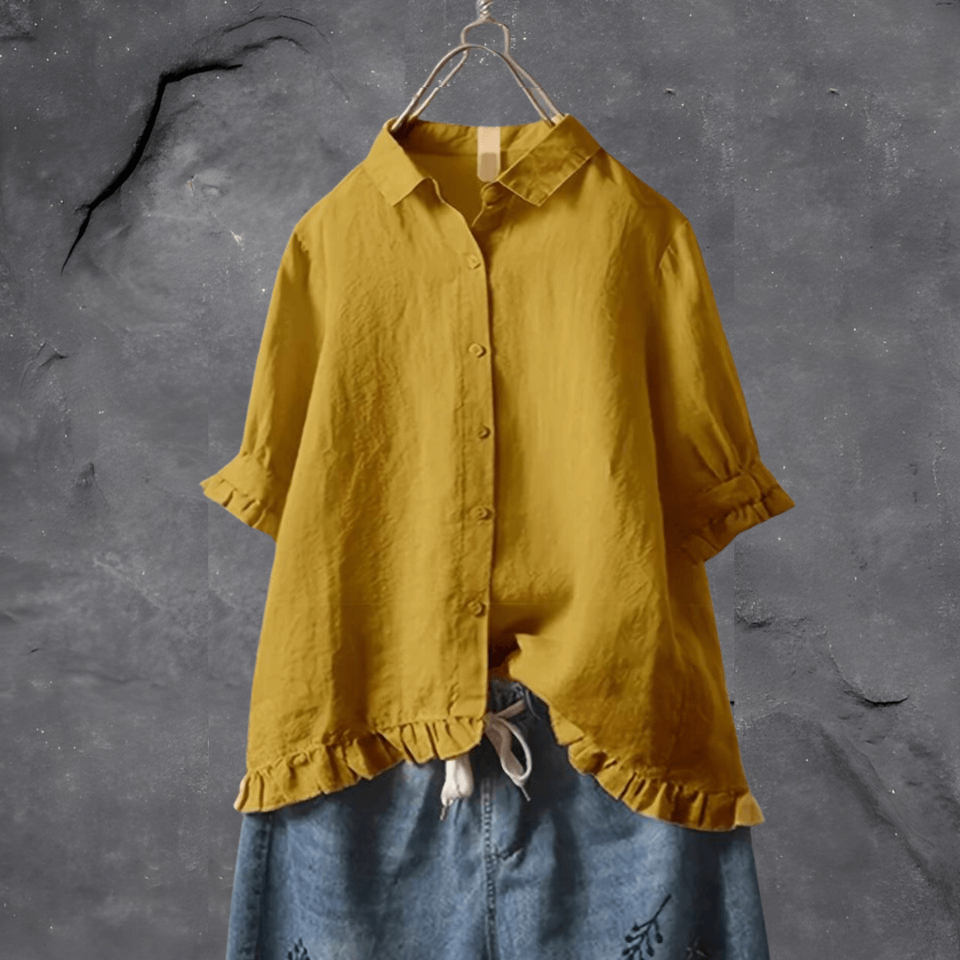 Livia | Elegante drapierte Bluse