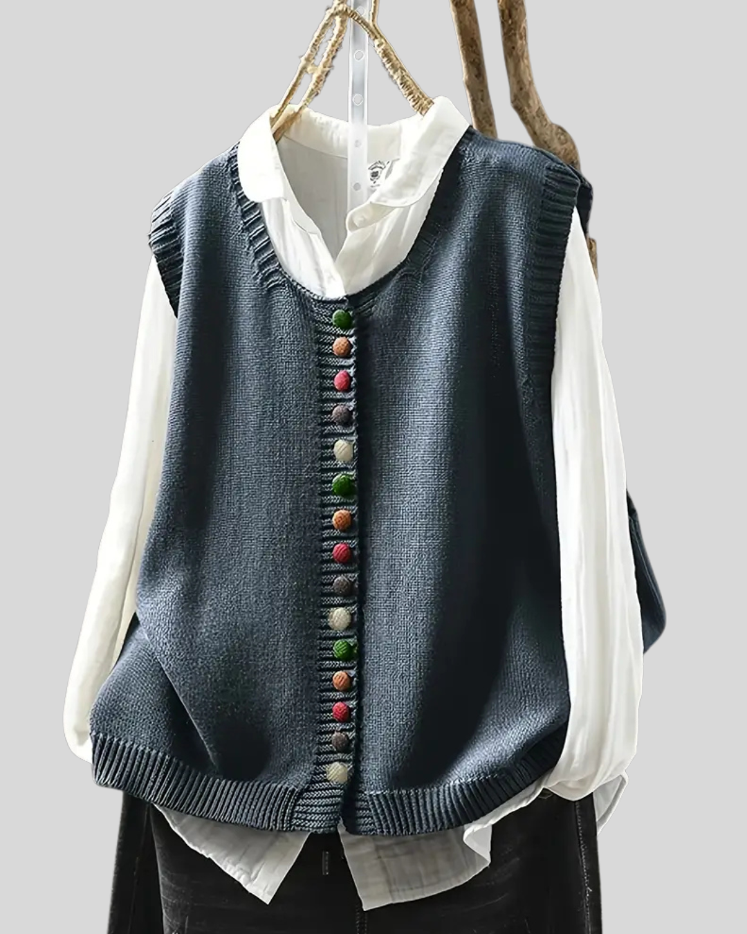 Birgitta | Ärmellose Strickweste