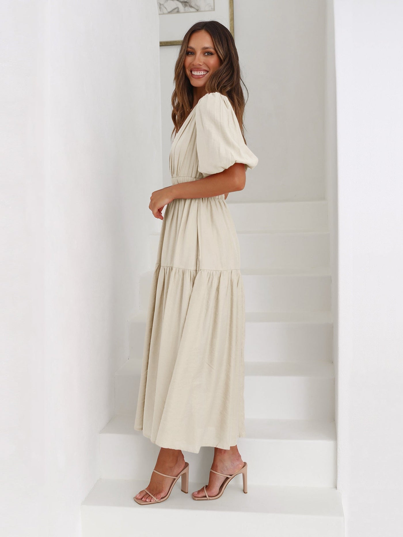 Anneliese | Vintage Rüschen-Midikleid