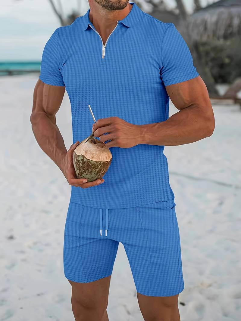 Alwin | Klassisches zweiteiliges Urlaubs-Outfit-Set