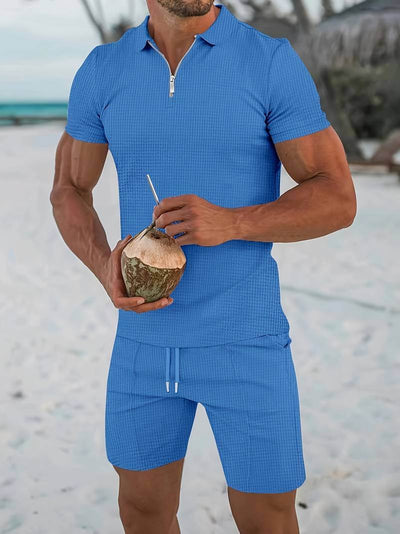 Alwin | Klassisches zweiteiliges Urlaubs-Outfit-Set