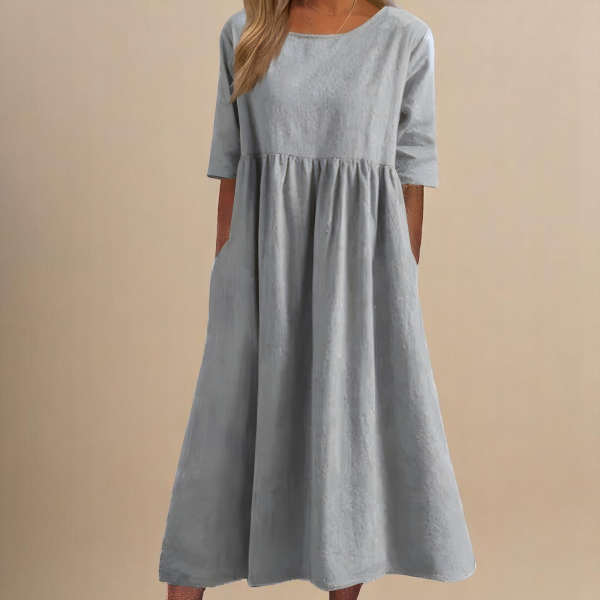 Sofia | Schmeichelndes Baumwollkleid