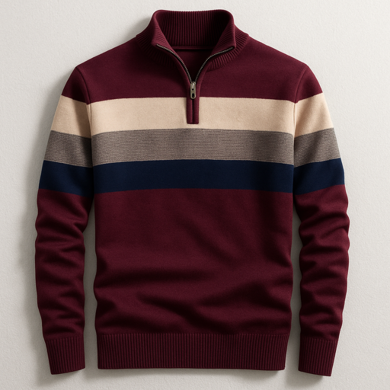 Bradford Pullover mit Viertelreißverschluss