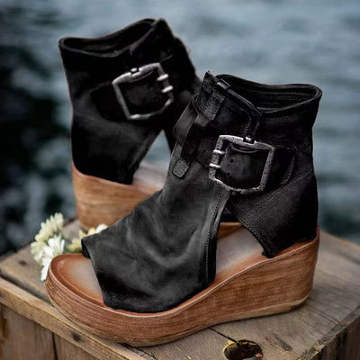 Orthopädische Keilsandalen im Boho-Stil für Damen