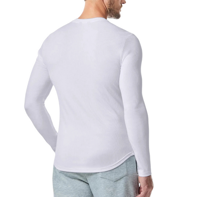 Langärmliges, strukturiertes Muskelshirt