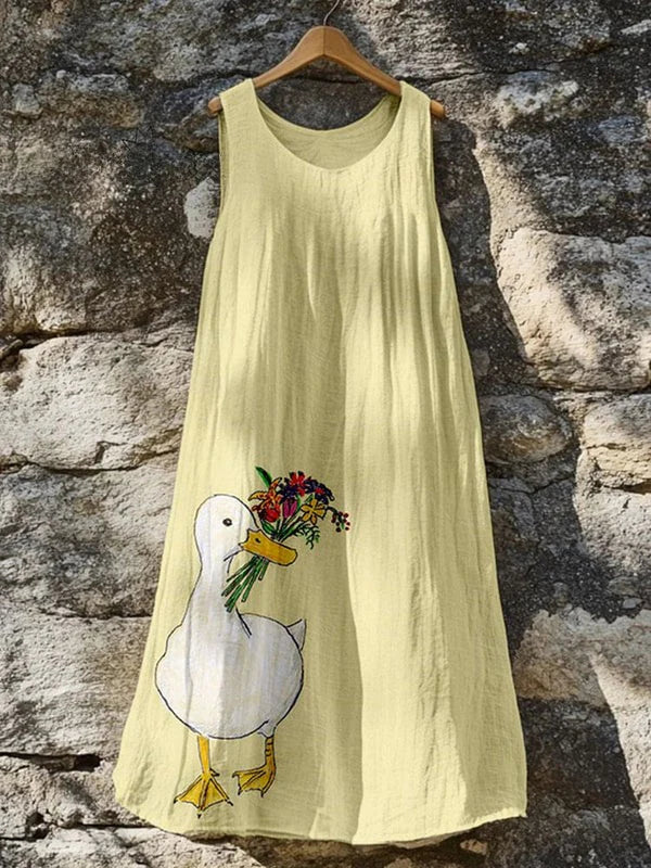 Capucine – Kleid mit Entenmuster