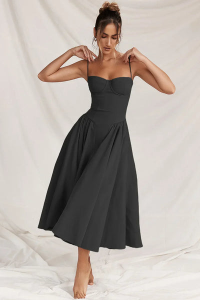 Ilona | Weich fließendes Midikleid