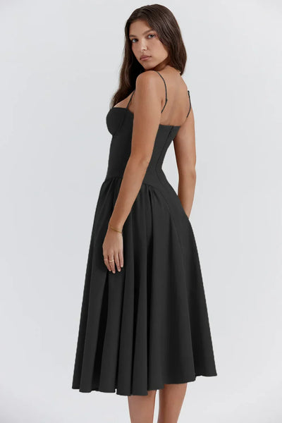 Ilona | Weich fließendes Midikleid