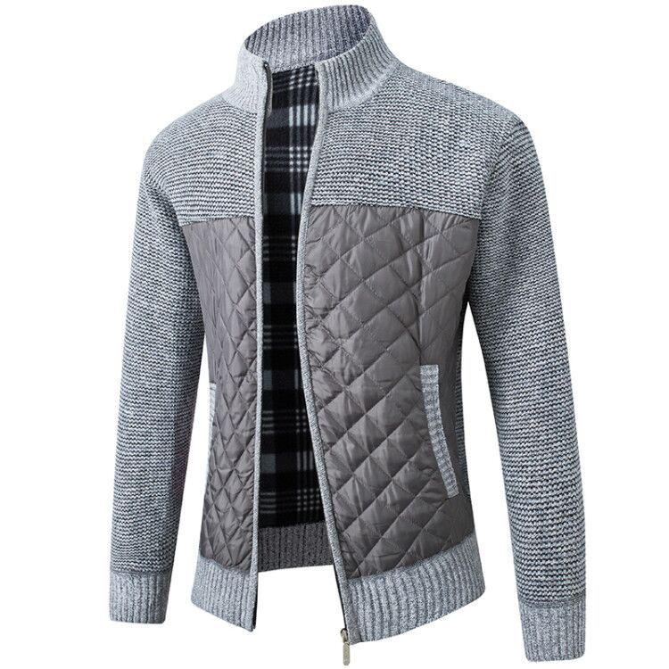 Renric | Slim-Fit Strickjacke mit Stehkragen