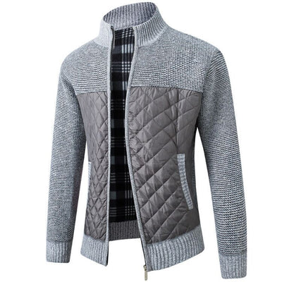 Renric | Slim-Fit Strickjacke mit Stehkragen