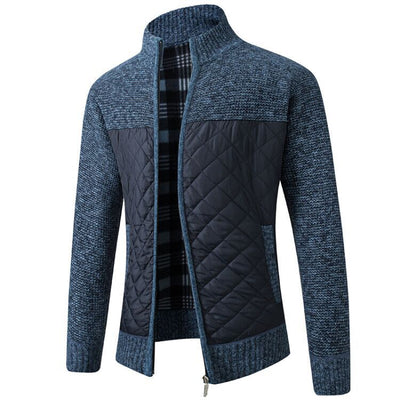 Renric | Slim-Fit Strickjacke mit Stehkragen