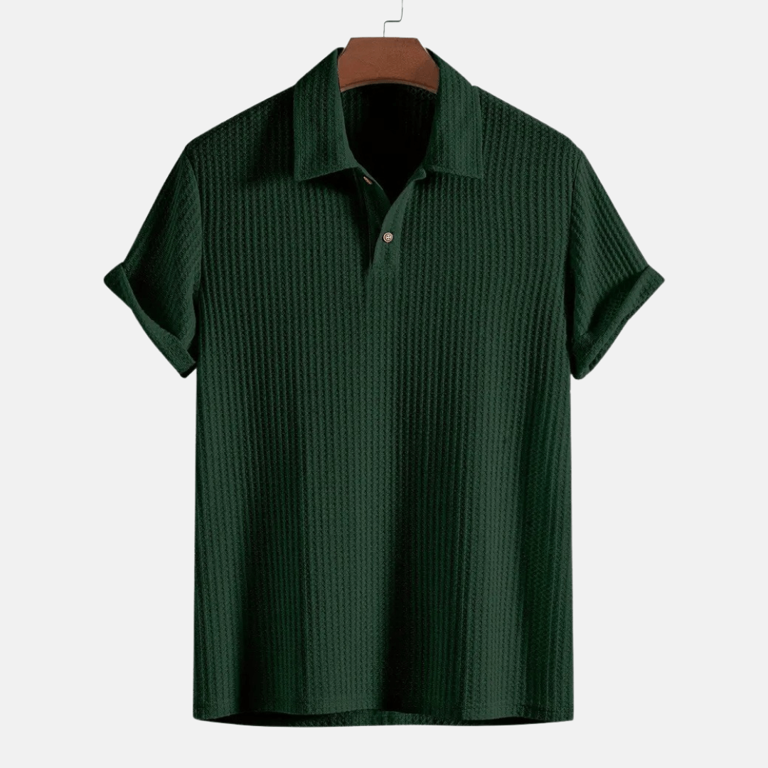Polo en maille jacquard