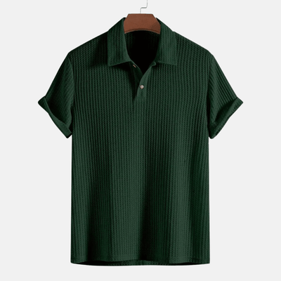 Polo en maille jacquard