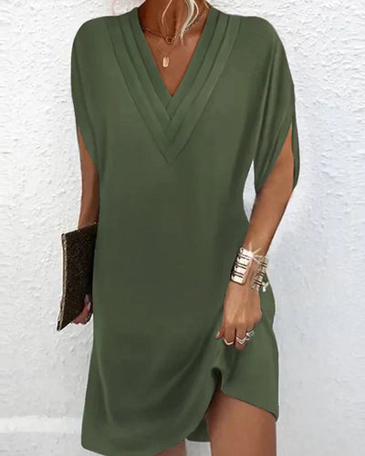 Yara | Raffiniertes Kleid mit V-Ausschnitt
