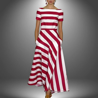 Emma – Ein luftig-leichtes Kleid mit dezenten Streifen