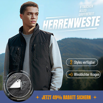 Men's Oversized Sleeveless Vest with Pockets