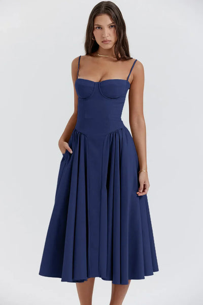Ilona | Weich fließendes Midikleid