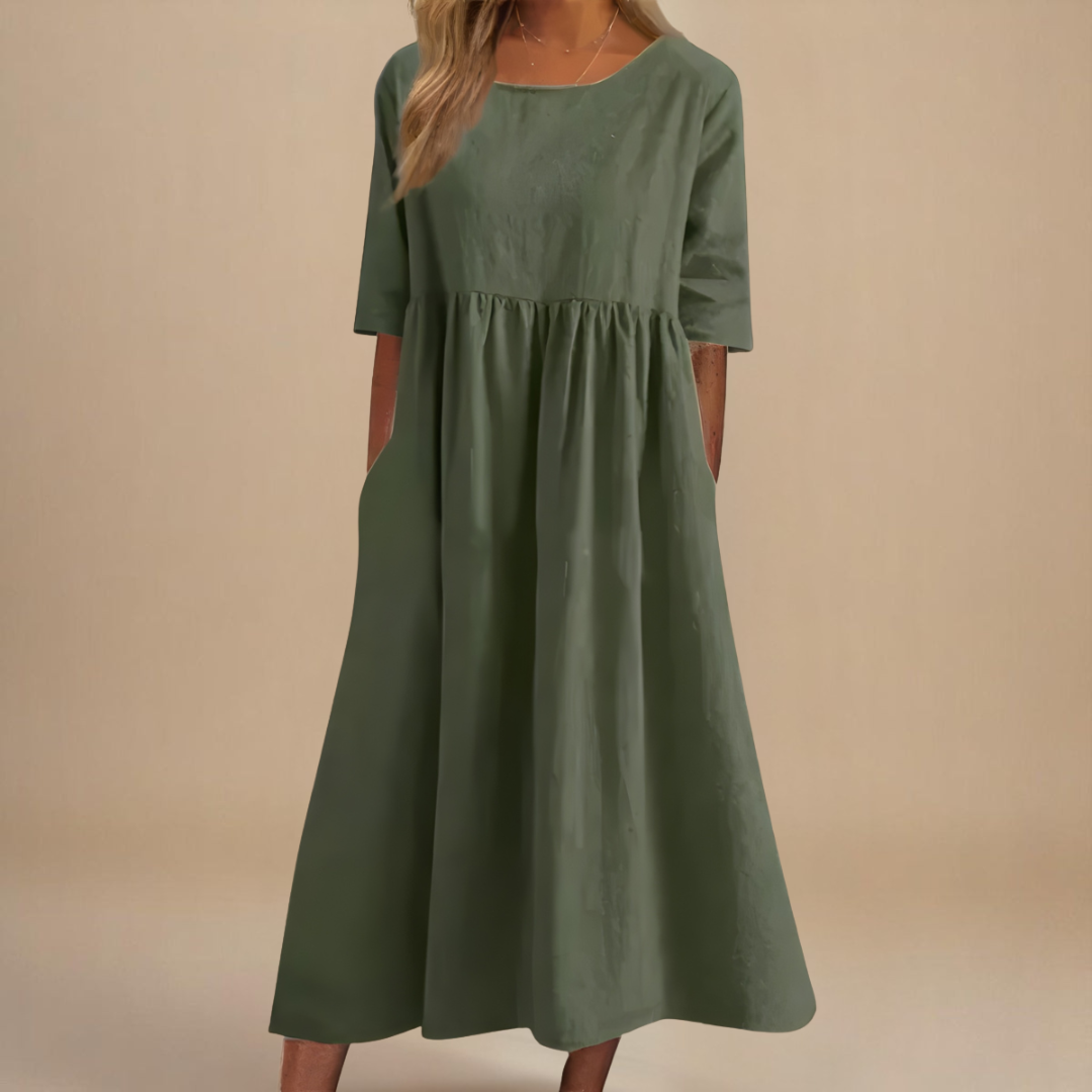 Sofia | Schmeichelndes Baumwollkleid