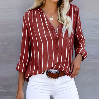 Mathilda | Moderne gestreifte Bluse