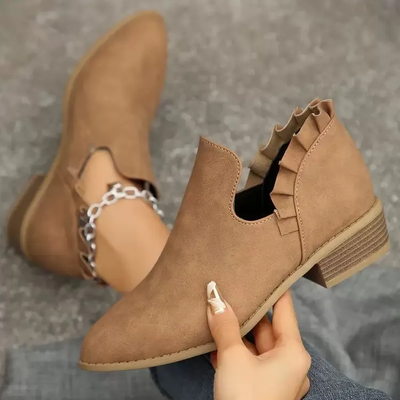 Cindy | Ankle Boots im Wildleder-Look 