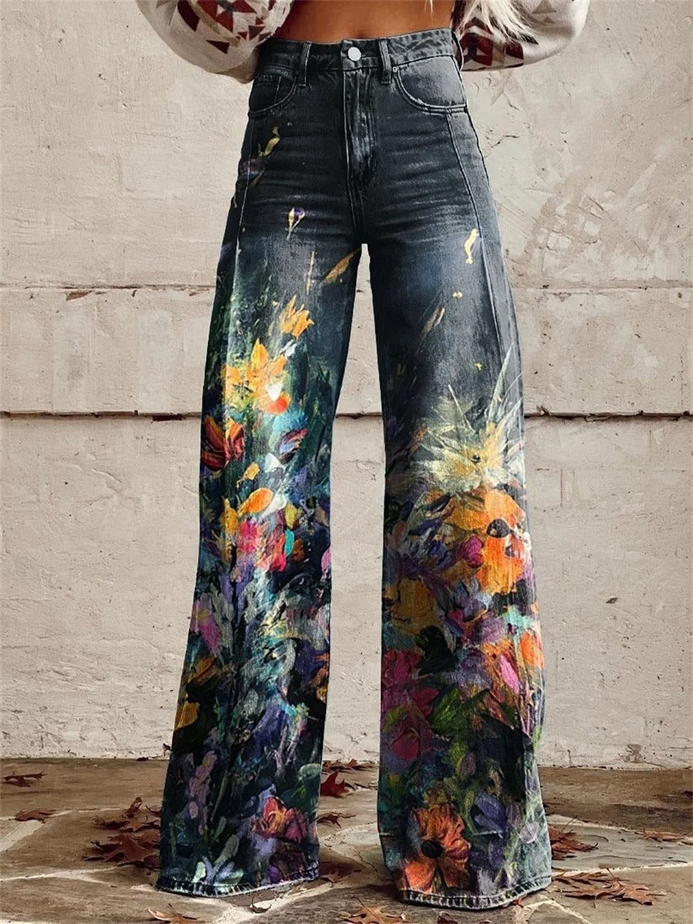 Brooklyn – Hose mit hoher Taille und weitem Bein