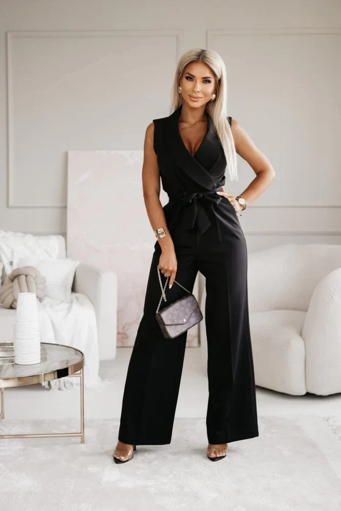 Isa | Raffinierter Jumpsuit mit V-Ausschnitt