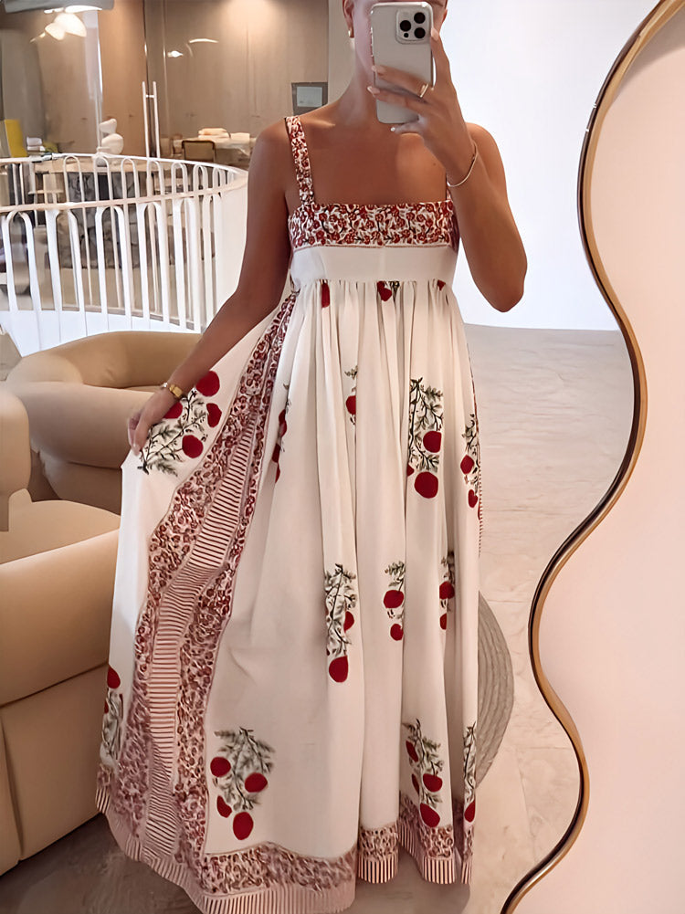 Heidi | Schickes drapiertes ärmelloses Maxikleid