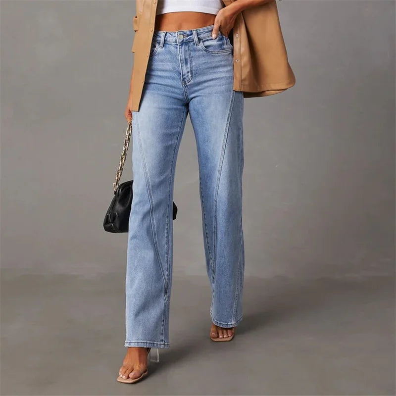Alvara | Jeans mit hoher Taille und geradem Bein