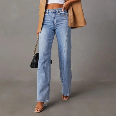 Alvara | Jeans mit hoher Taille und geradem Bein