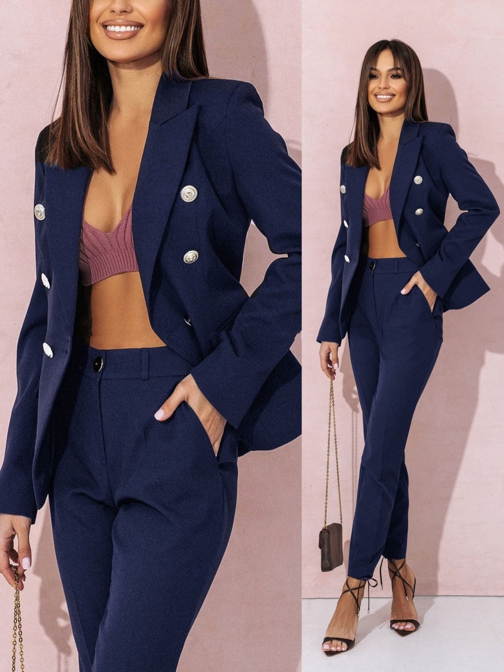Sabrine | Schickes zweiteiliges Blazer-Outfit-Set