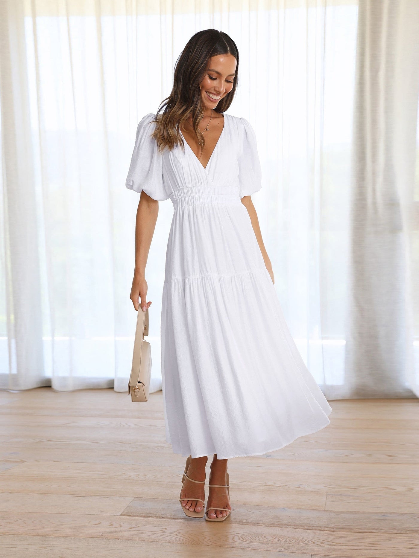 Anneliese | Vintage Rüschen-Midikleid