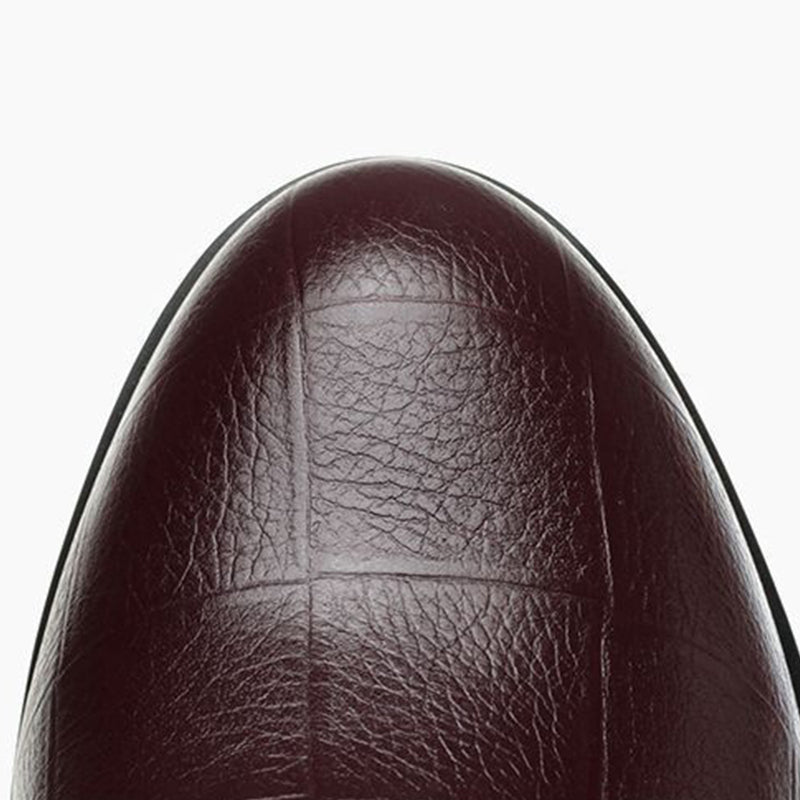 Elegante Slip On Keilschuhe aus Leder