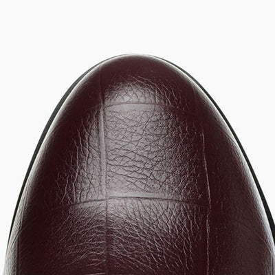 Elegante Slip On Keilschuhe aus Leder