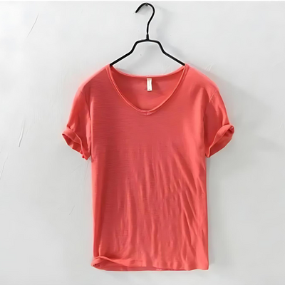 Klassisches Herren-T-Shirt mit V-Ausschnitt – Ewald