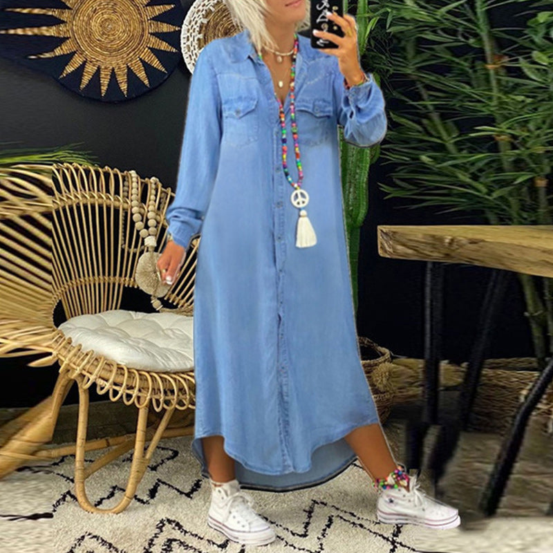 Lina™ – Langes Maxikleid aus Van-Denim 