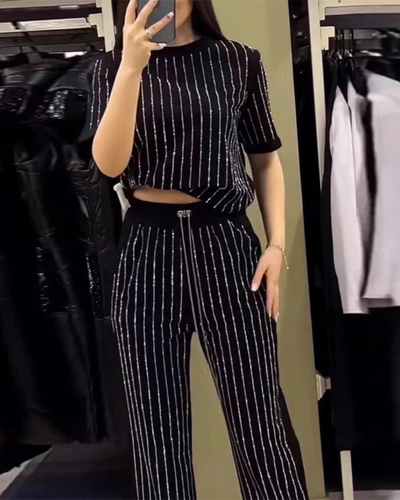 Megan | Zweiteiler mit Streifenmuster