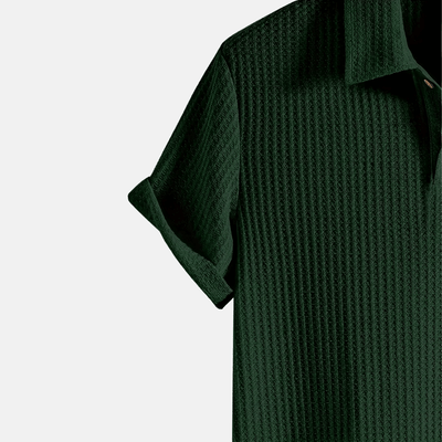 Polo en maille jacquard