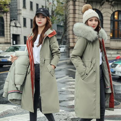 Women's Winter Jacket with Hood and Soft Collar