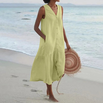 Mara | Edles Kleid mit V-Ausschnitt