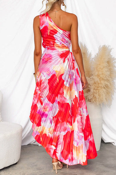 Emilia | Plissiertes One-Shoulder-Kleid