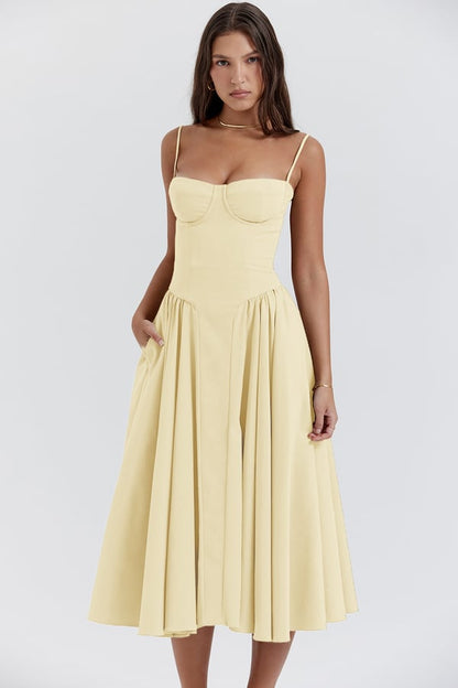 Ilona | Weich fließendes Midikleid