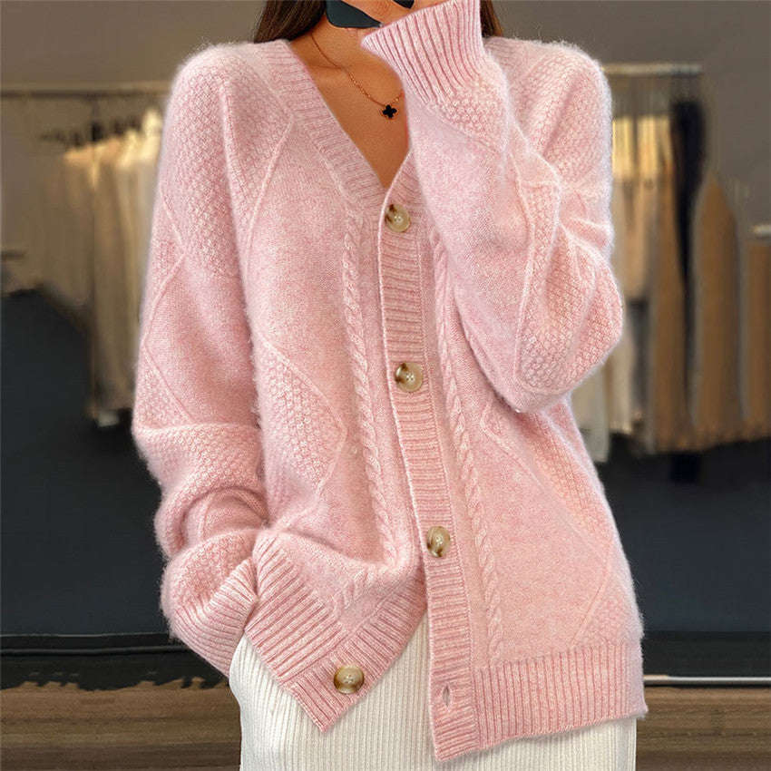 V-neck New Cashmere Cardigan