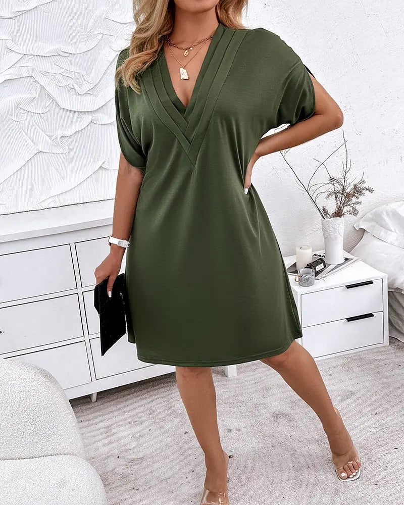 Yara | Raffiniertes Kleid mit V-Ausschnitt