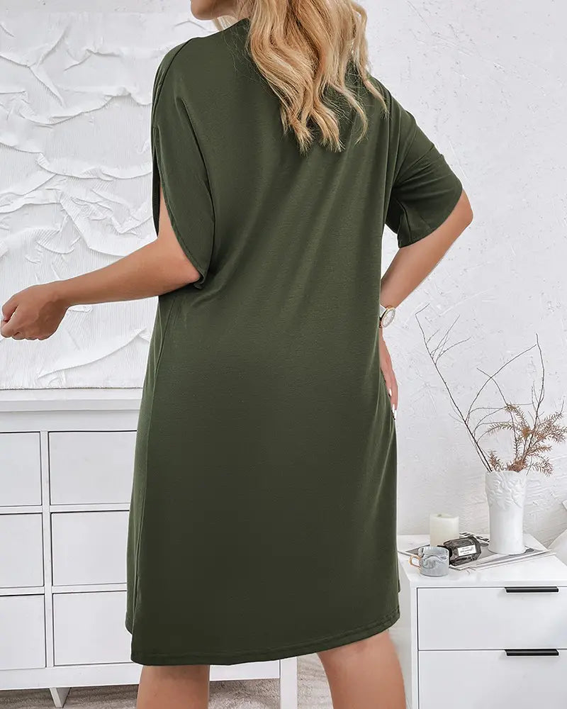 Yara | Raffiniertes Kleid mit V-Ausschnitt