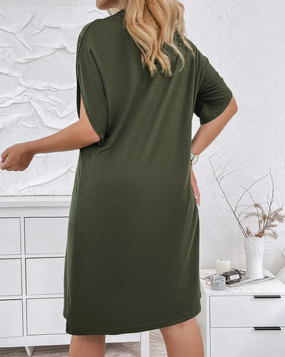 Yara | Raffiniertes Kleid mit V-Ausschnitt