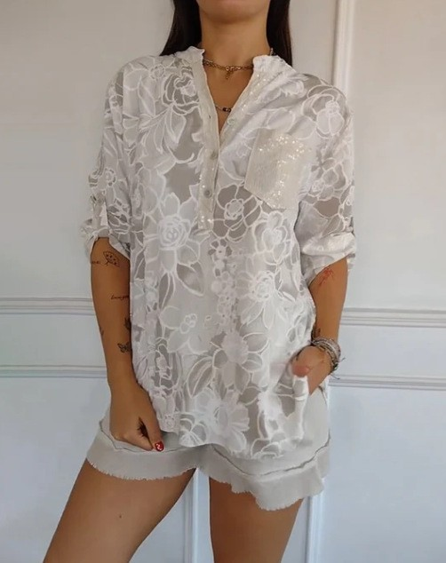 Lotte – Bluse mit Blumendruck